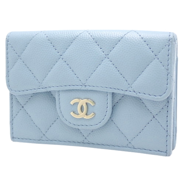 CHANEL 財布 ブルー-