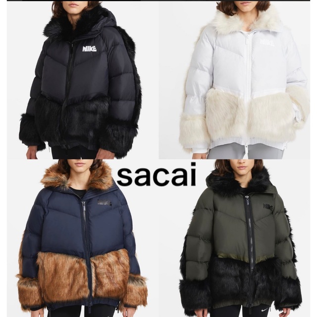 ジャケット/アウターNIKEx sacai コラボファーダウン　未使用　即完売　M タグ付きサカイ