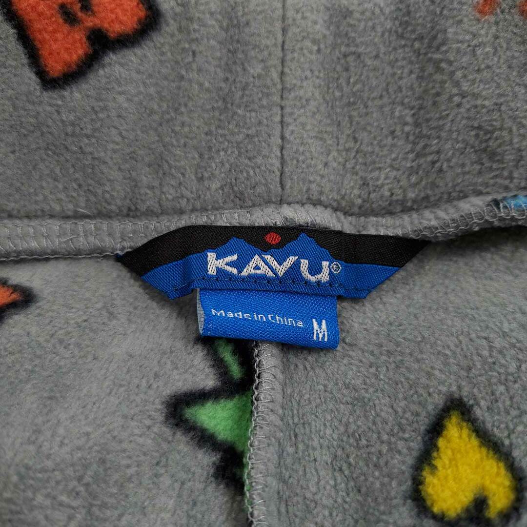 KAVU(カブー)のカブー フリース パンツ M グレー メンズ 柄 マルチカラー ベルト付き メンズのパンツ(その他)の商品写真