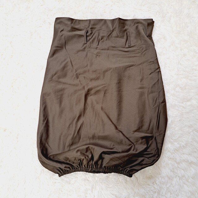 Gucci(グッチ)の【GUCCI】カーキ バルーンスカート 40 大きいサイズ レディースのスカート(ひざ丈スカート)の商品写真