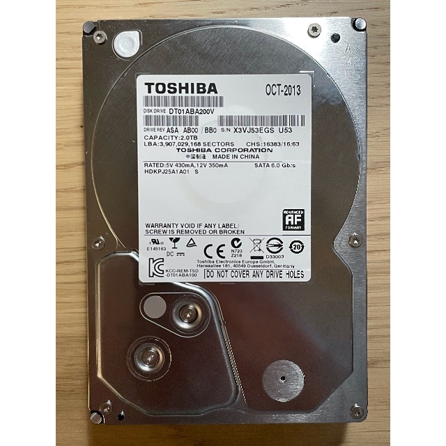 東芝 - 東芝 TOSHIBA HDD 2TB 3.5インチの通販 by shop｜トウシバなら ...