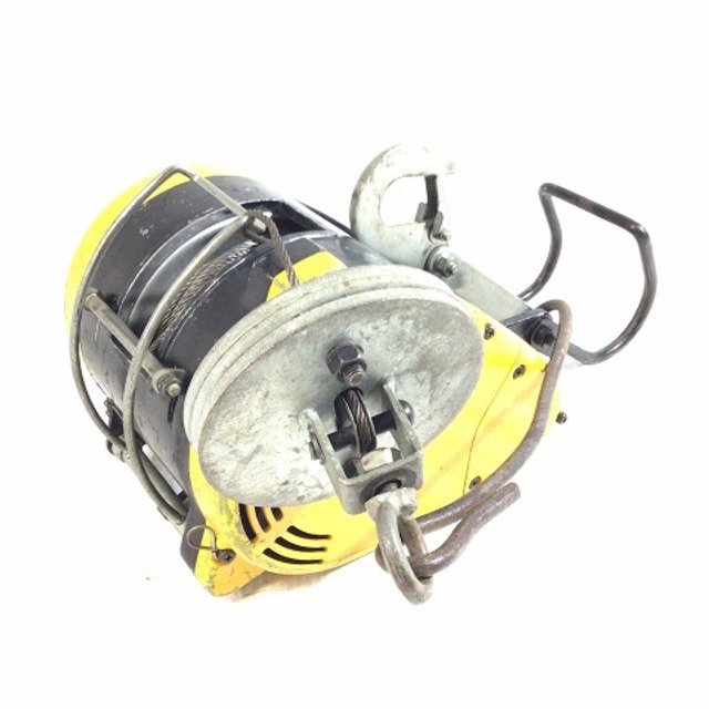 ☆中古品☆RYOBI リョービ 小型ウインチ WI-61C 最大巻上荷重:60kg 揚程:20m 電動ホイスト 荷揚げ器 吊り具 100V 60625
