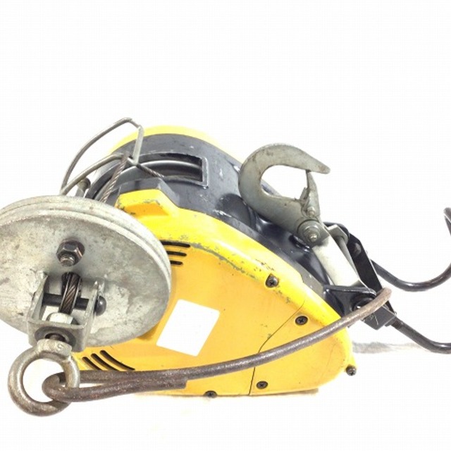 ☆中古品☆RYOBI リョービ 小型ウインチ WI-61C 最大巻上荷重:60kg 揚程:20m 電動ホイスト 荷揚げ器 吊り具 100V 60625
