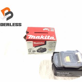 ☆美品☆makita マキタ 18V 6.0Ah 残量表示付き 純正 リチウムイオンバッテリー BL1860B 急速充電対応 リチュウムイオン電池 61143