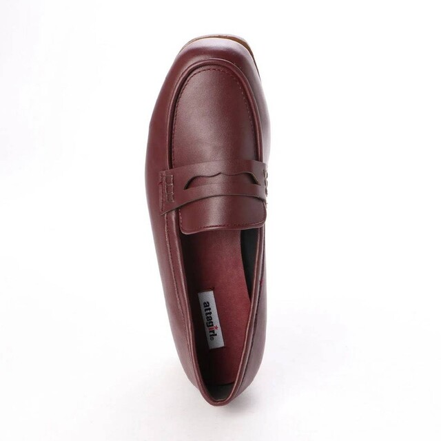 attagirl(アタガール)のアタガール6cmヒール ウェッジヒール ローファー シューズ （ワインスムース） レディースの靴/シューズ(ローファー/革靴)の商品写真