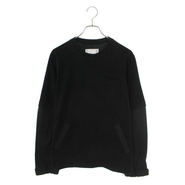 sacai - サカイ 21-02588M ナイロン切替コットンロングスリーブ sacai - サカイ 21-02588M ナイロン切替コットンロングスリーブ