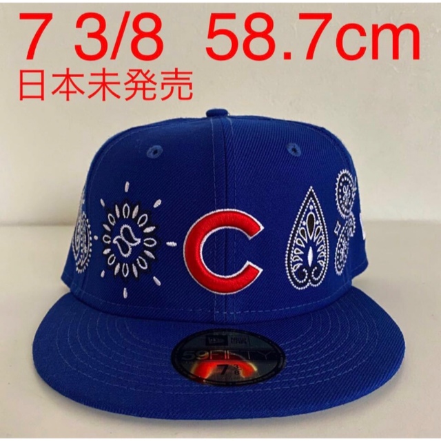 ツバ裏グレー New Era 3/8 Cap ニューエラ カブス キャップ 帽子-