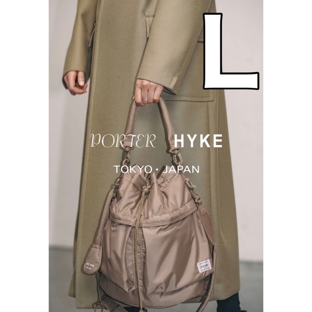 PORTER × HYKE 2WAY TOOL BAG Sand STONE L