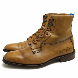 トリッカーズ(Trickers)のトリッカーズ／Tricker's レースアップブーツ シューズ 靴 メンズ 男性 男性用レザー 革 本革 ブラウン 茶  M7225 プレーントゥ ダイナイトソール グッドイヤーウェルト製法(ブーツ)