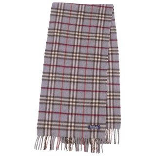 バーバリー(BURBERRY)の極美品 Vintage バーバリー Burberrys マフラー マフラー チェック カシミヤ100％ イングランド製 メンズ レディース グレー(ストール/パシュミナ)