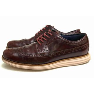 コールハーン(Cole Haan)のコールハーン／COLE HAAN シューズ 靴 メンズ 男性 男性用レザー 革 本革 レッド ブラウン 赤 茶  C11715 LunarGrand Long Wingtip ルナグランド ロングウイングチップ 定番(その他)