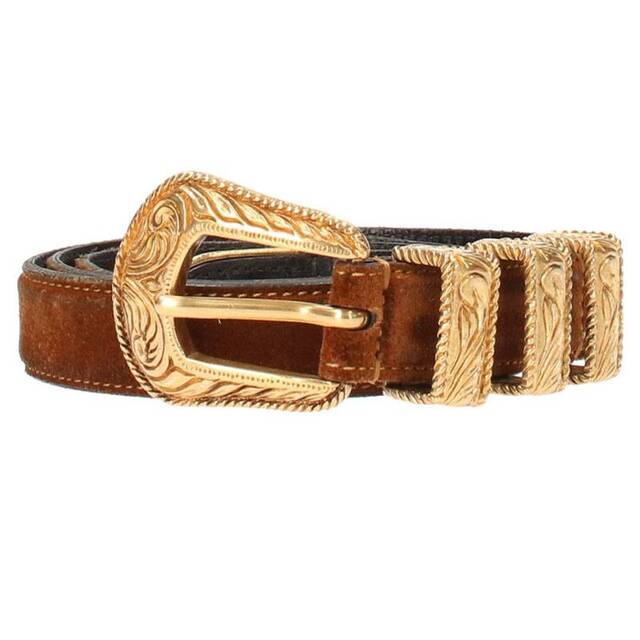 超目玉】 VCT347877 サンローランパリ ウエスタンバックルレザーナローベルト 75 メンズ ベルト SAINT LAURENT PARIS ウエスタンナローベルト サンローラン