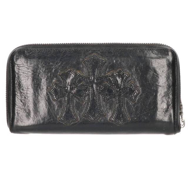 クロムハーツ REC F ZIP 3クロスラウンドジップレザーウォレット財布