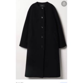 ◆ allureville ノーカラーエアリーコート ブラック◆