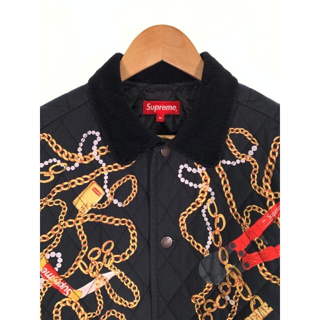 ノークレームノーリターンsupreme 20AW Chains Quilted Jacket ブラックM