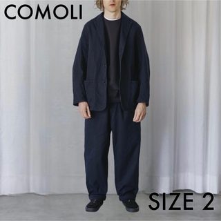 COMOLI - COMOLI ／ コットンツイルドローストリングパンツ