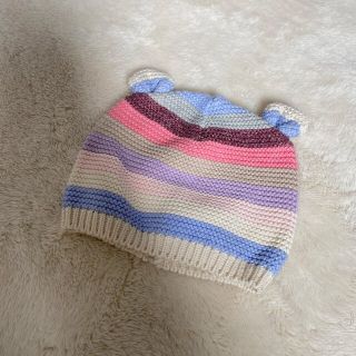 ベビーギャップ(babyGAP)の【新品同様】baby Gap♡クマ耳ニット帽(帽子)