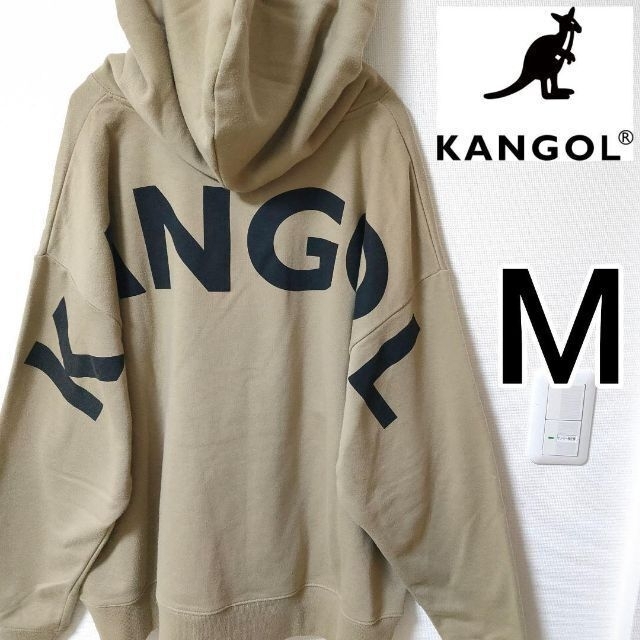 KANGOL(カンゴール)の【2点おまとめ】KANGOL ベージュ パーカー × トミーヒルフィガー 白長袖 メンズのトップス(パーカー)の商品写真