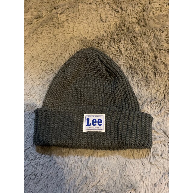 Lee(リー)のニット帽　Lee グレー色 レディースの帽子(ニット帽/ビーニー)の商品写真