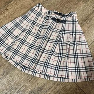 バーバリー(BURBERRY)のバーバリー ロンドン キッズ ミニスカート ノバチェック 130cm 中古品(ミニスカート)