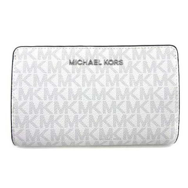 Michael Kors(マイケルコース)のマイケルコース ジェットセット 二つ折り 財布 トラベル ウォレット ホワイト レディースのファッション小物(財布)の商品写真