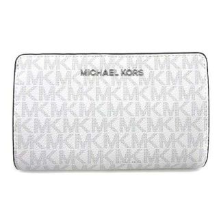 マイケルコース(Michael Kors)のマイケルコース ジェットセット 二つ折り 財布 トラベル ウォレット ホワイト(財布)