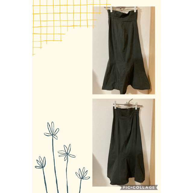 natural couture(ナチュラルクチュール)のnatural couture ハイウエストマーメイドスカート 2点セット レディースのスカート(ロングスカート)の商品写真