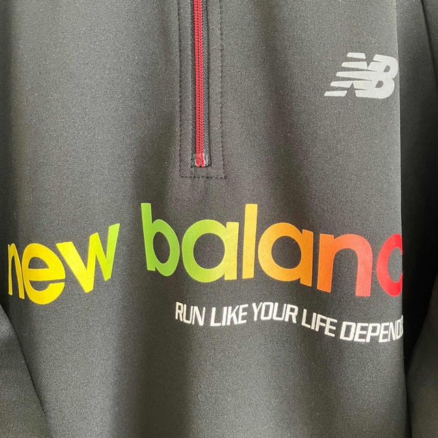 New Balance(ニューバランス)の古着　ニューバランス　ハーフジッププルオーバー　Ｍ　ラグランスリーブ メンズのトップス(その他)の商品写真