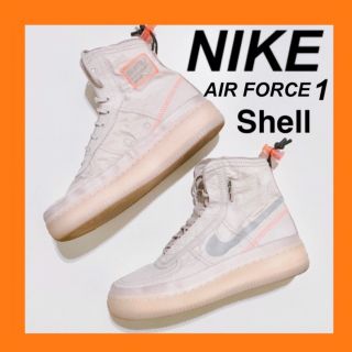 ナイキ(NIKE)の美品 ！ NIKE エアフォース1 シェル  箱付き 23.5cm(スニーカー)