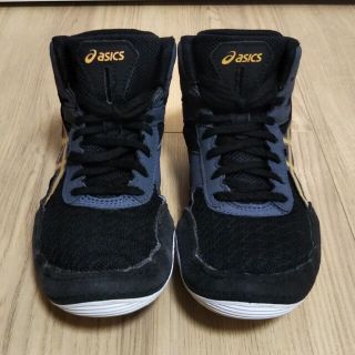 アシックス(asics)のレスリングシューズ アシックス 黒 19.5 中古(格闘技/プロレス)