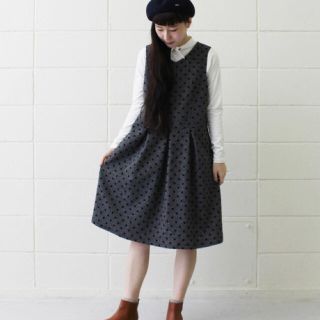 ドットアンドストライプスチャイルドウーマン(Dot&Stripes CHILDWOMAN)のDot&Stripes CHILD WOMAN ドットプリントワンピース(ひざ丈ワンピース)