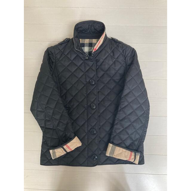 BURBERRY(バーバリー)のバーバリー★140cm/10Y キルティングコート　ブラック　美品 キッズ/ベビー/マタニティのキッズ服男の子用(90cm~)(コート)の商品写真