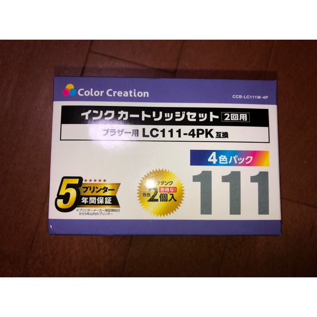 ブラザー　LC111-4PK互換 インクカートリッジセット(4色パック) スマホ/家電/カメラのPC/タブレット(PC周辺機器)の商品写真