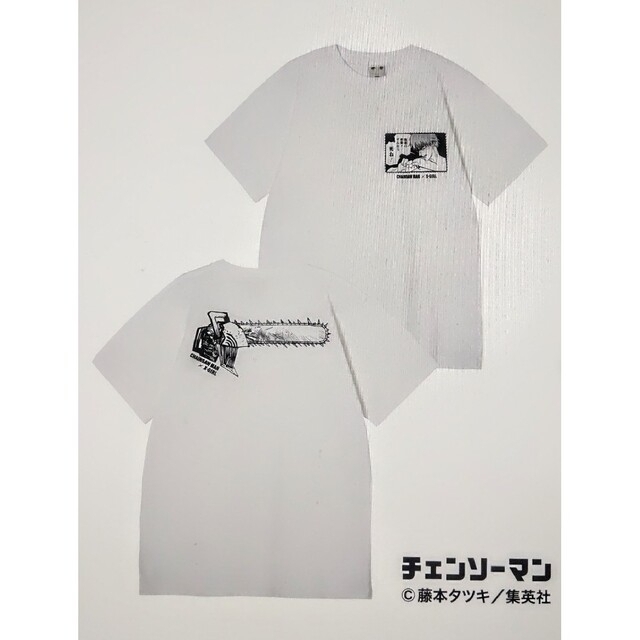 チェンソーマン X-girl コラボ Tシャツ デンジ 白 sizeL