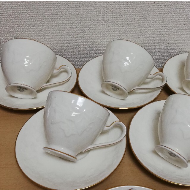 Noritake(ノリタケ)のノリタケ アイボリーチャイナ 7341 カップ&ソーサー 6客 インテリア/住まい/日用品のキッチン/食器(グラス/カップ)の商品写真