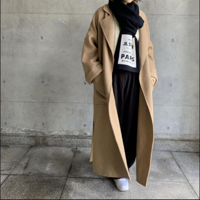 TODAYFUL(トゥデイフル)のfashiru ウールコート　キャメル【売り切り】 レディースのジャケット/アウター(ロングコート)の商品写真