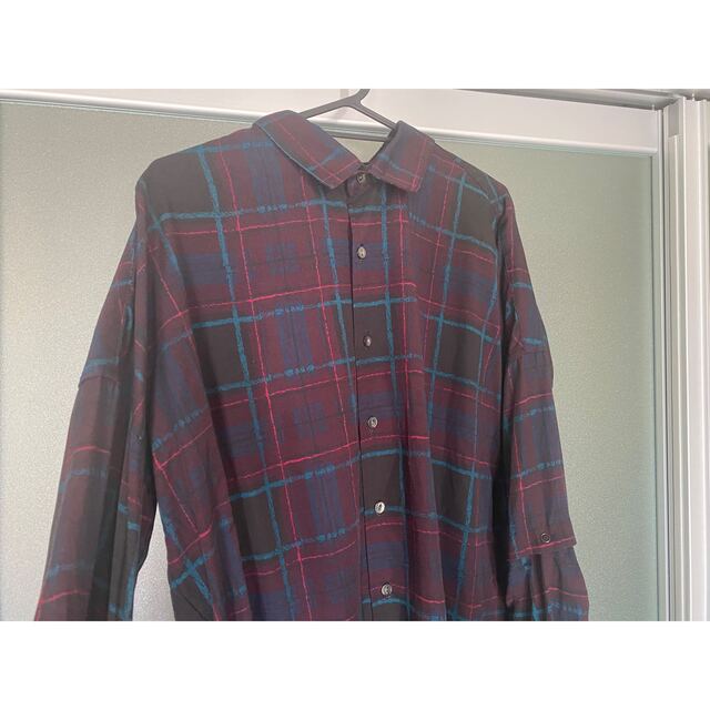 DRAWING CHECK L/S BIG SHIRTS