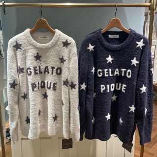 ジェラートピケ(gelato pique)のGELATO PIQUE HOMME スタージャガードプルオーバー L(ルームウェア)