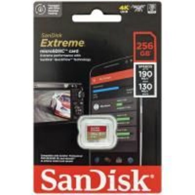 microSD SDXC 256GB SanDisk 120MB 超高速