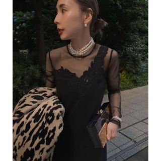 アメリヴィンテージ(Ameri VINTAGE)のUND RENEE CUTWORK DRESS(ロングワンピース/マキシワンピース)