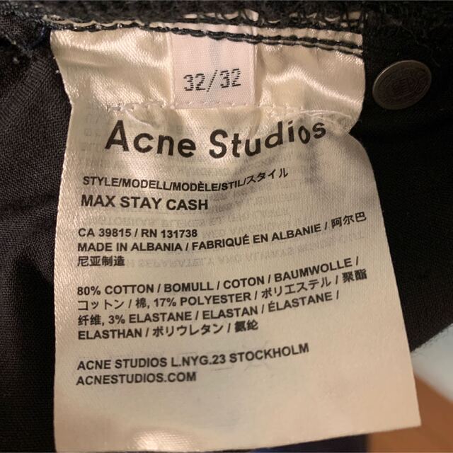 Acne Studios(アクネストゥディオズ)のacne studios アクネ　ブラックデニム メンズのパンツ(デニム/ジーンズ)の商品写真