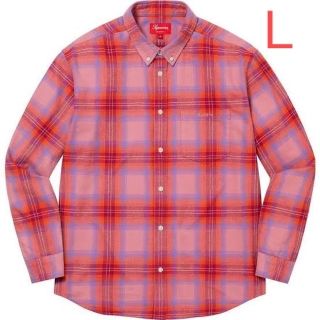 Supreme Plaid Flannel Shirt Dusty Pink M