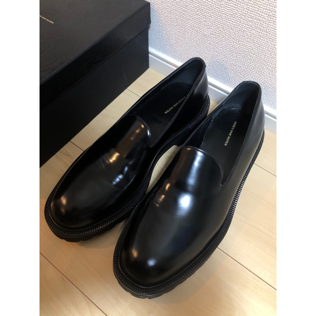 新品DRIES VAN NOTEN ドリスヴァンノッテン　レザースリッポン　45靴/シューズ