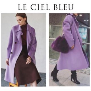 ルシェルブルー(LE CIEL BLEU)の18AW完売☆Double Faced Wrap Coat(ロングコート)