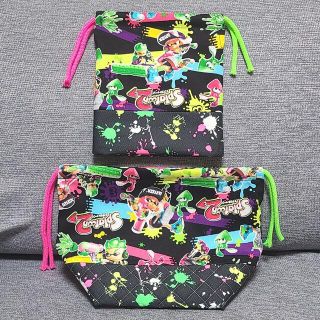 ハンドメイド　お弁当袋セット　スプラトゥーン(その他)