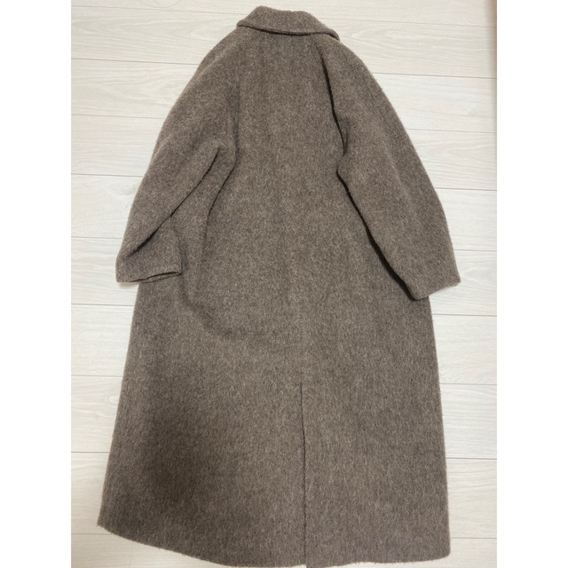 CLANE(クラネ)のCLANE クラネ DOUBLE WOOL LONG COAT BROWN  レディースのジャケット/アウター(ロングコート)の商品写真