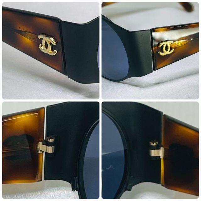 美品!)CHANEL シャネル サイドココ べっ甲柄 サングラス 美品!)CHANEL シャネル サイドココ べっ甲柄 サングラス