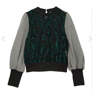 アメリヴィンテージ(Ameri VINTAGE)のLACE DOCKING SWEAT TOP(トレーナー/スウェット)