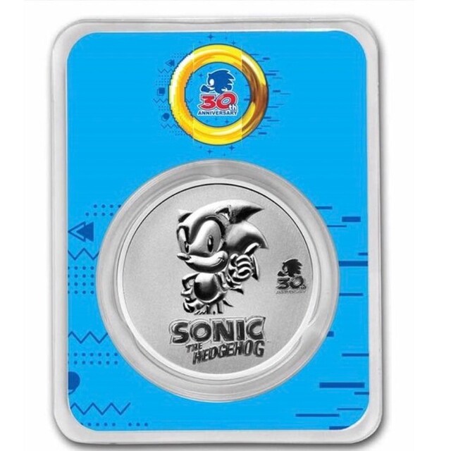 2022年 ソニック銀貨　1オンス　TEP カラー銀貨