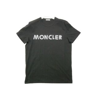 モンクレール Tシャツ サイズS MONCLER 半袖Tシャツ ブラック黒-
